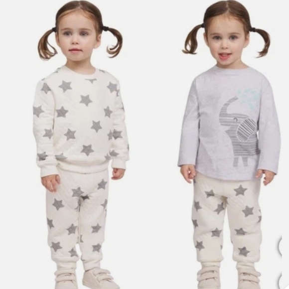 Koala Kids Other - NWT Koala Baby Starry Gray and White Kids Jogger Set - 18mo